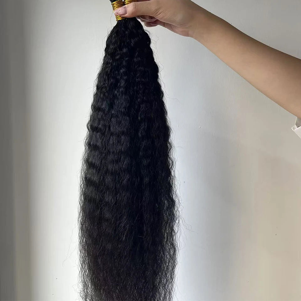 Human Hair Feather Hair Weft Extensions 100% Real Natural Customize Hair Comfortable Invisible Black Brown Blonde for Salon