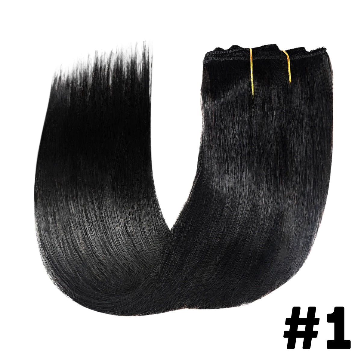 Brown Clip In Hair Extensions Real Human Hair Brazilian For Women Straight Hair 8pcs 120gram Remy Human Hair Thick Silky  Soft