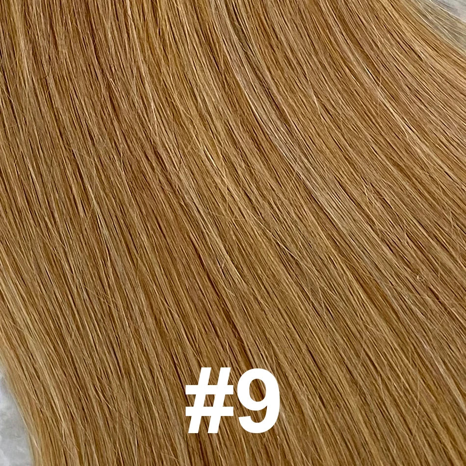 Human Hair Feather Hair Weft Extensions 100% Real Natural Customize Hair Comfortable Invisible Black Brown Blonde for Salon