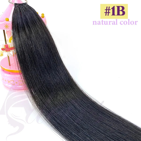 ADEIRS New Feather Hair Extensions 100% Human Hair Real Natural Hair Comfortable And Invisible Black Brown Blonde Straight
