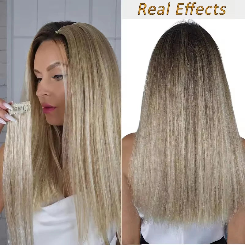 Clip-In Hair Extensions Made from Real Remy Human Hair Perfect for Women Seeking a Soft Natural Look for Everyday Use