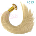 High Quality Straight Flat Tip Hair Extensions  100% Real Human Hair Fusion Hair Extensions  Brown Blonde Color 1g/Strand