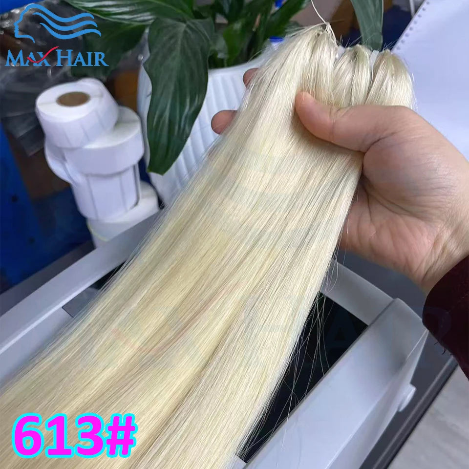 Human Hair Feather Hair Weft Extensions 100% Real Natural Customize Hair Comfortable Invisible Black Brown Blonde for Salon
