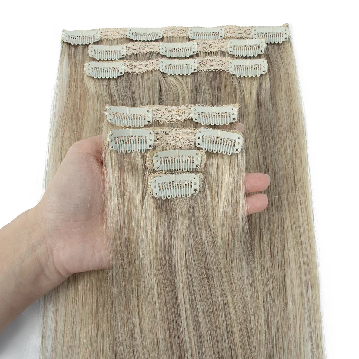 Clip-In Hair Extensions Made from Real Remy Human Hair Perfect for Women Seeking a Soft Natural Look for Everyday Use