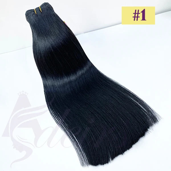 ADEIRS High Quality Human Hair Wefts Extensions Hair Weaves Bundles 100% Real Human Natural Hair Double Weft Brown Blonde salon