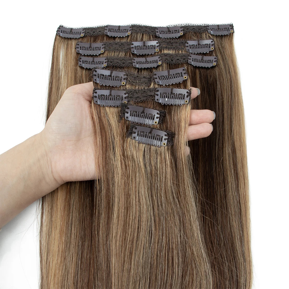 Clip-In Hair Extensions Made from Real Remy Human Hair Perfect for Women Seeking a Soft Natural Look for Everyday Use