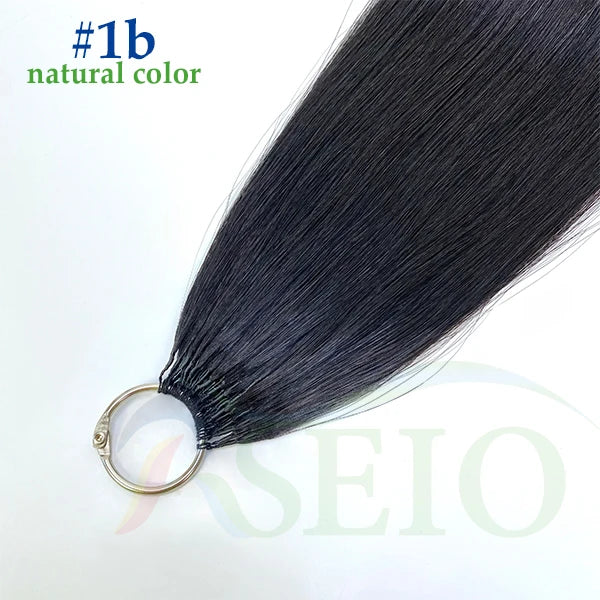 RSEIO New Feather hair extensions Human Hair 100% Real Natural Hair Comfortable and Invisible 16"-26" Black Brown Blonde Straigh