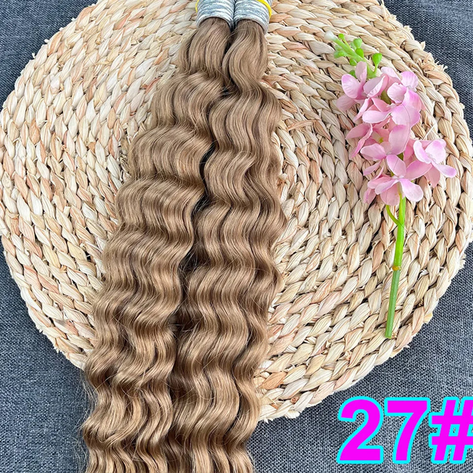 Human Hair Feather Hair Weft Extensions 100% Real Natural Customize Hair Comfortable Invisible Black Brown Blonde for Salon
