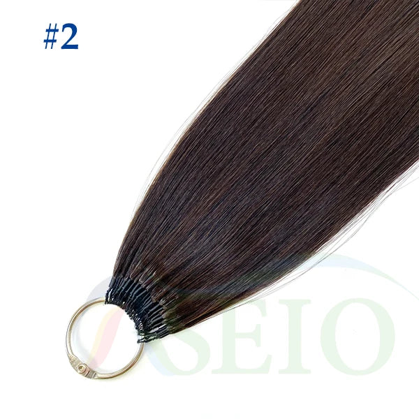 RSEIO New Feather hair extensions Human Hair 100% Real Natural Hair Comfortable and Invisible 16"-26" Black Brown Blonde Straigh