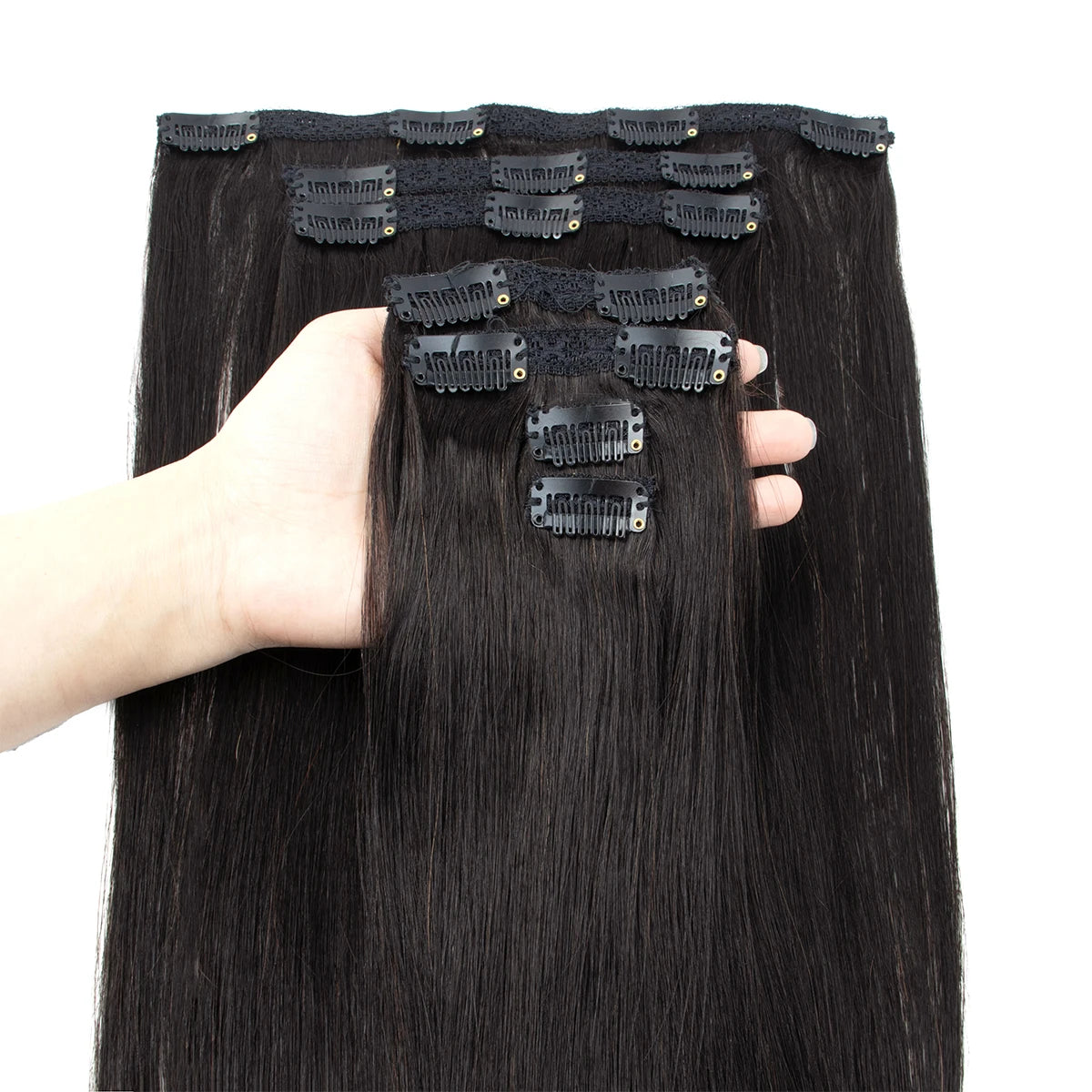 Clip-In Hair Extensions Made from Real Remy Human Hair Perfect for Women Seeking a Soft Natural Look for Everyday Use