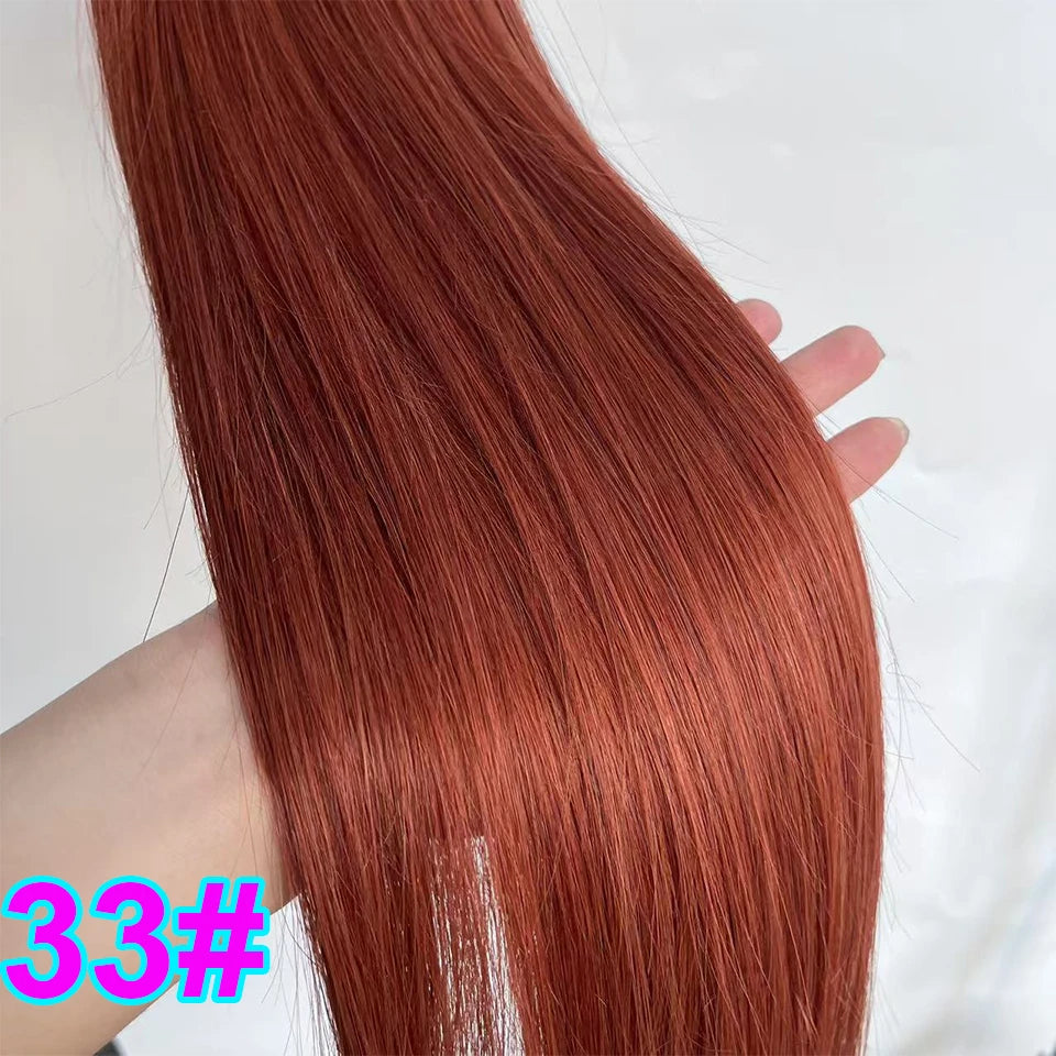 Human Hair Feather Hair Weft Extensions 100% Real Natural Customize Hair Comfortable Invisible Black Brown Blonde for Salon