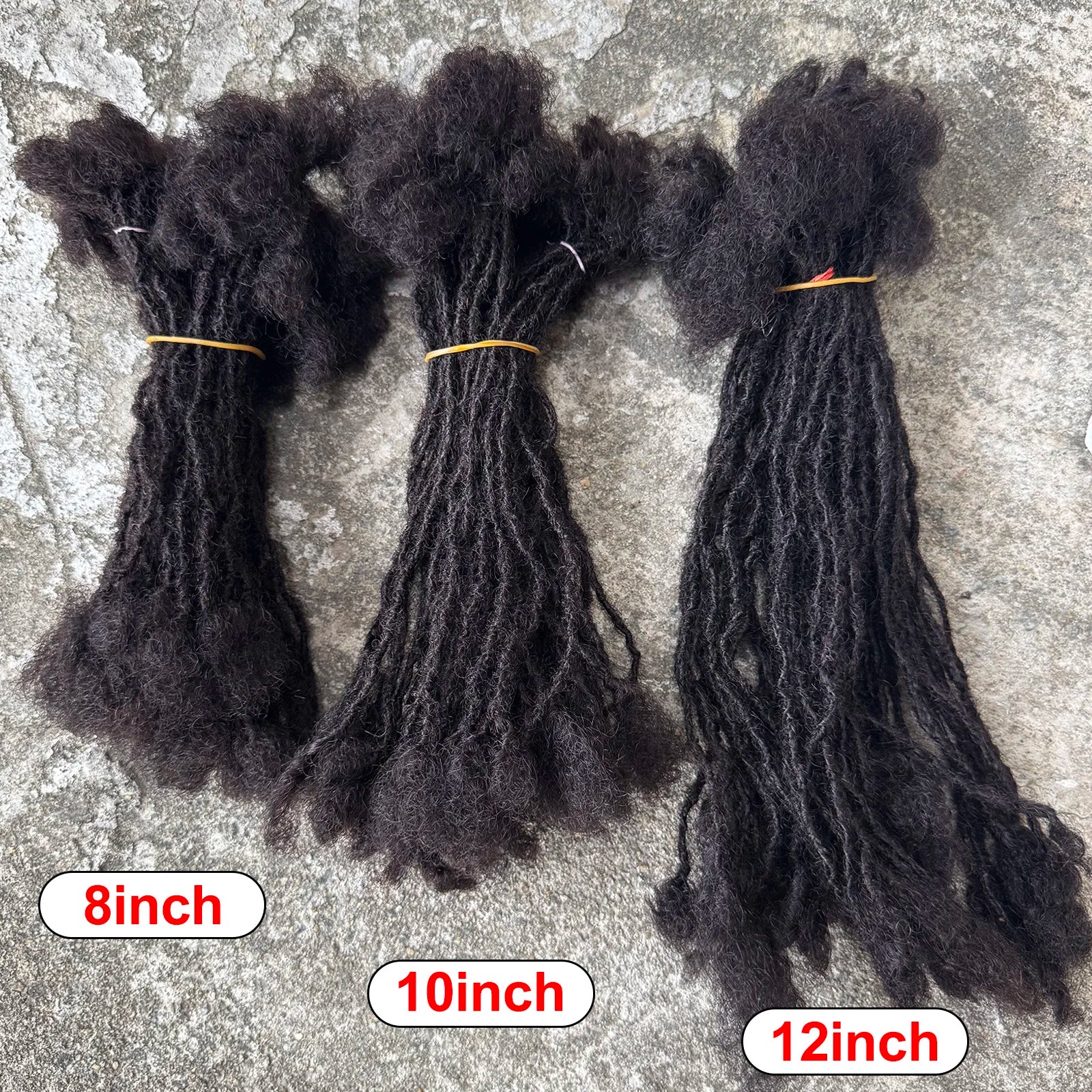 8-12inch 0.2cm Handmade Inter Loc Extension Sisterlocks 100% Real Human Hair Permanent Micro Locs Extensions Soft Dreadlock