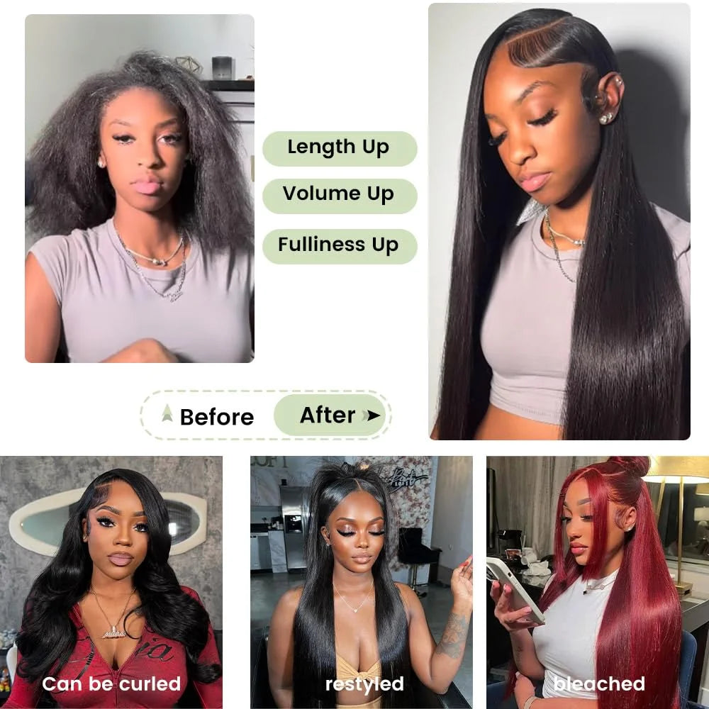 16A Straight Human Hair Bundles Brazilian 30 Inch 100% Unprocessed Virgin Hair Weave Bundle Double Weft Raw Human Hair 1/3/4 PCS Hair Extensions Bundles