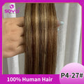 100-200Grams Clip In Hair Extension 100% Remy Human Hair Dark Brown Clip-On HairPiece Full Head 14-28 Inch For Salon Supply