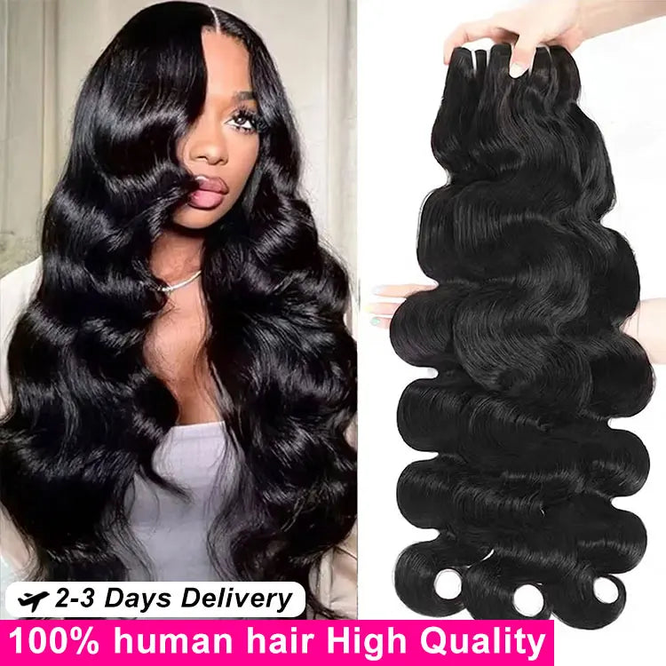 100% Quality Straight Human Hair Bundles Brazilian 16A Real Remy Weave Hair 26 28 30 Inch Unprocessed  Double Weft Raw Hair Bundles Extensions For Women