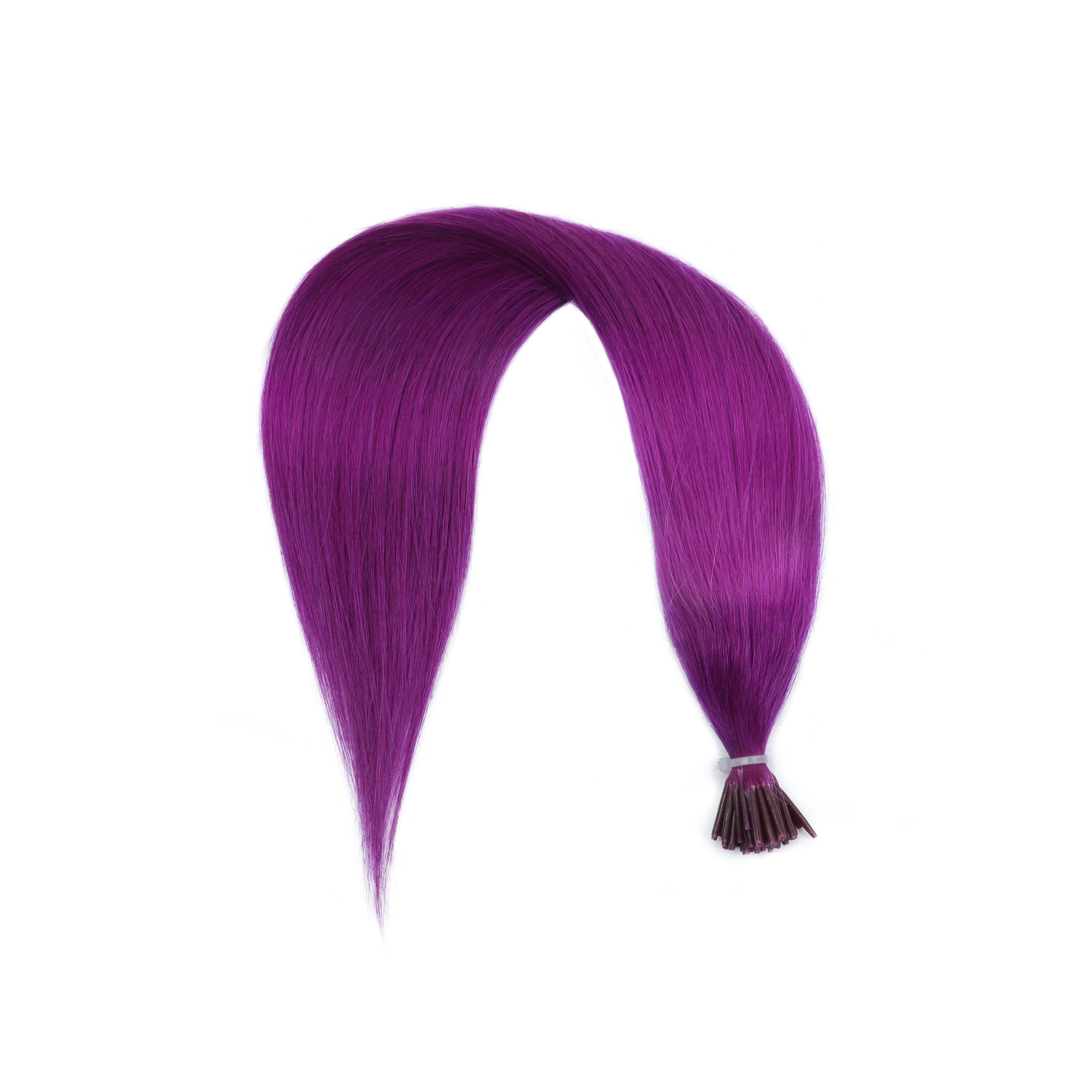 I Tip Keratin Hair Extensions Grey Real Human Hair Pre-Bonded Micro Beads Hair Capsules Micro Link Capsules Hair 12-20 Inch
