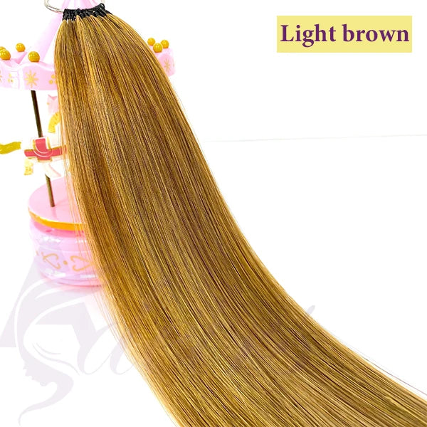 ADEIRS New Feather Hair Extensions 100% Human Hair Real Natural Hair Comfortable And Invisible Black Brown Blonde Straight