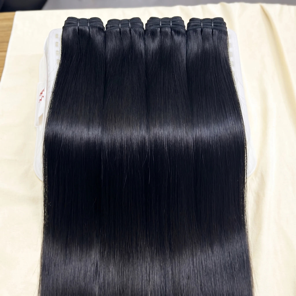 16A Straight Human Hair Bundles Brazilian 30 Inch 100% Unprocessed Virgin Hair Weave Bundle Double Weft Raw Human Hair 1/3/4 PCS Hair Extensions Bundles