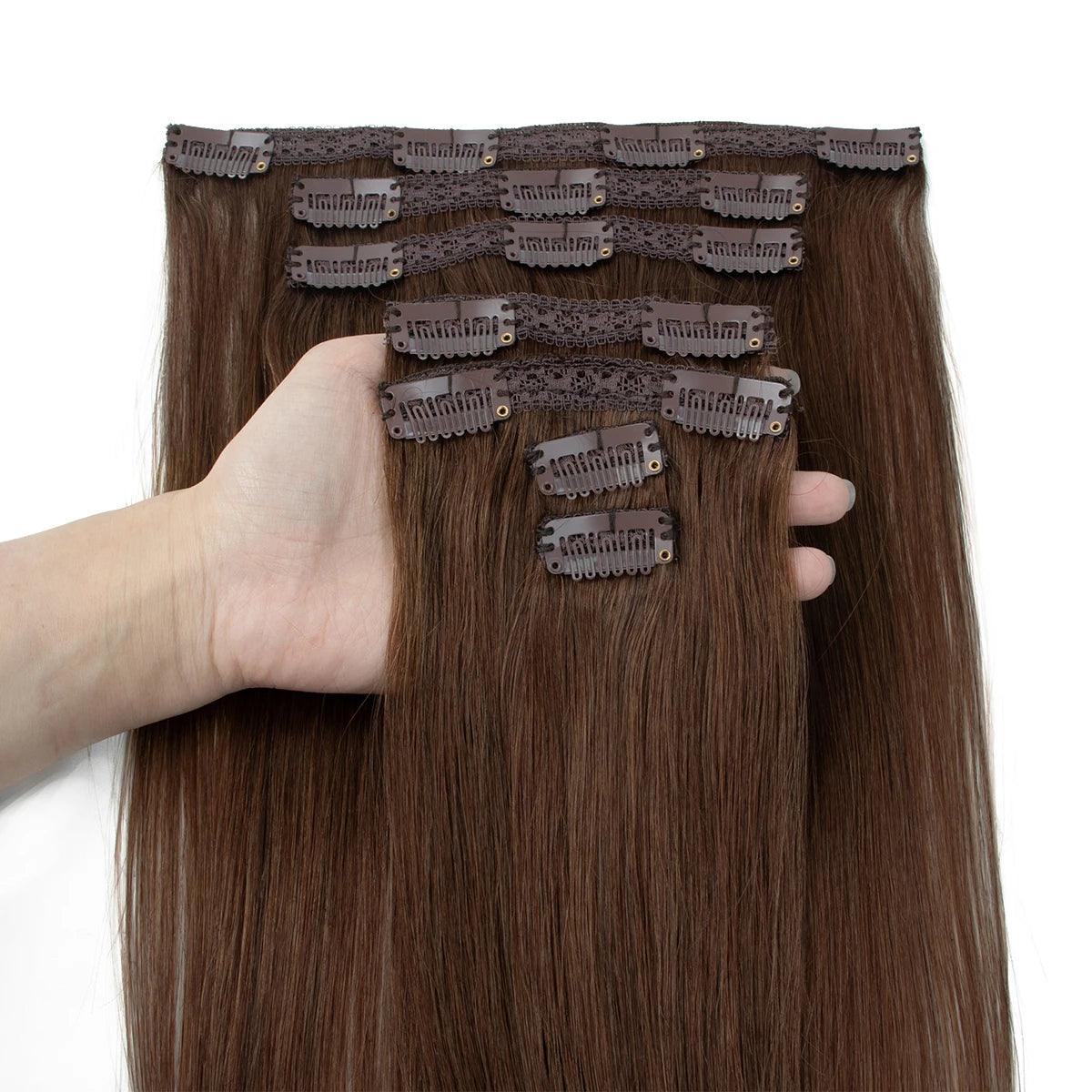 Clip-In Hair Extensions Made from Real Remy Human Hair Perfect for Women Seeking a Soft Natural Look for Everyday Use