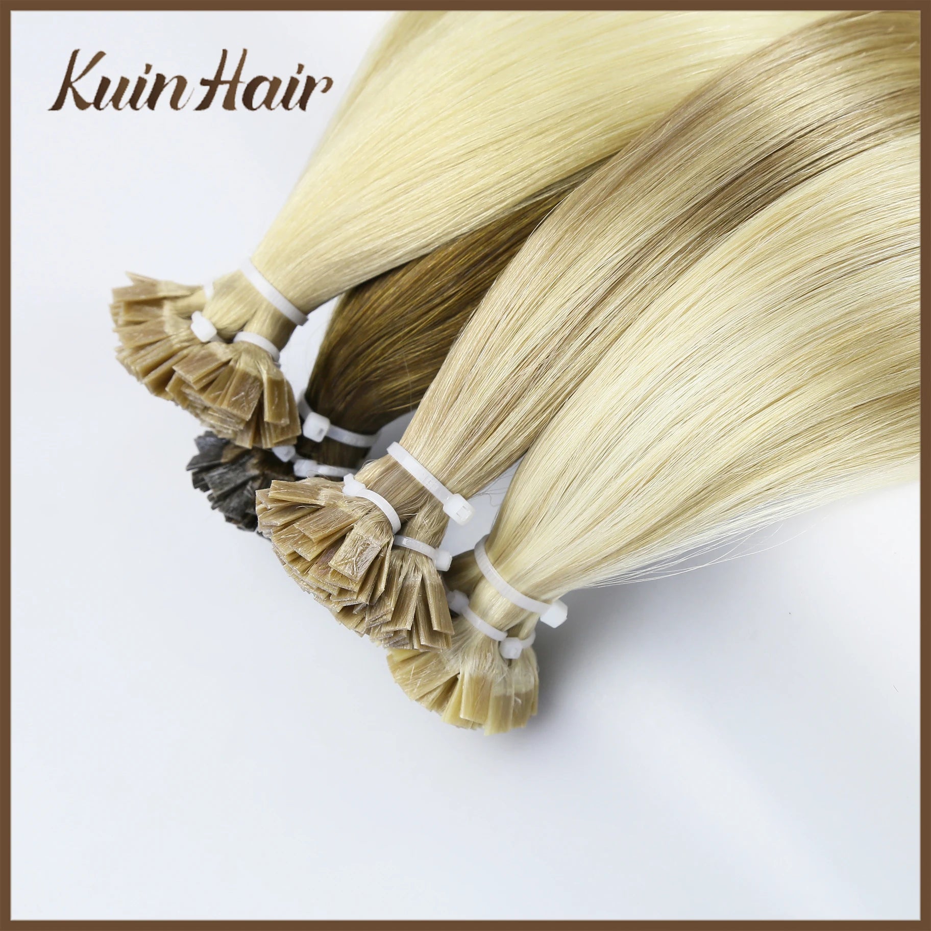 Flat Tip Hair Extensions Remy Real Human Hairpieces Straight Keratin Capsules Tip Hair Extensions For Salon Pre Bonded 50pcs/Set
