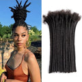 Teresa Synthetic Hair Dreadlock Extensions Synthetic Loc Extensions 0.8cm Width 10Inch 15 Strands Real Hair Dreadlock Extensions