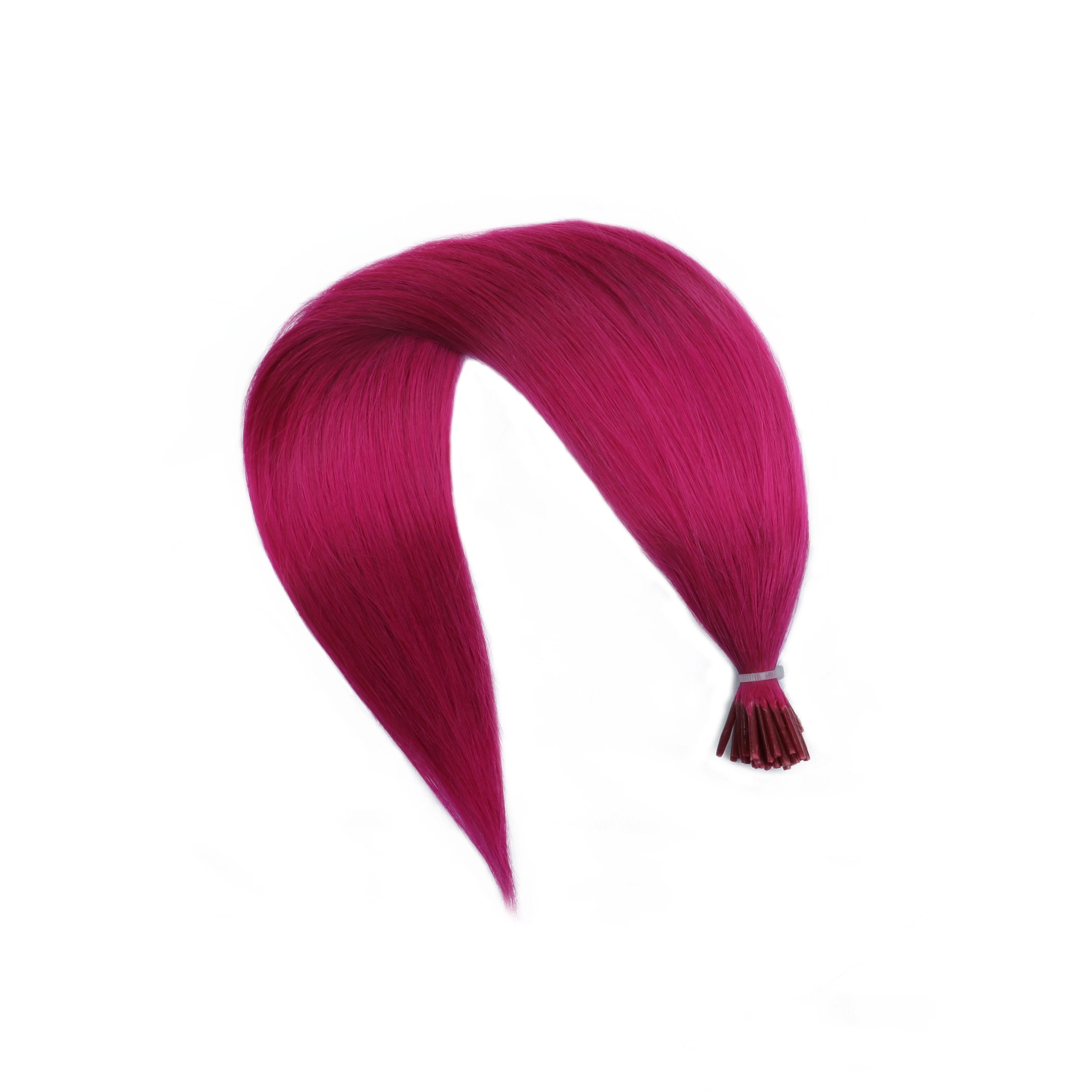 I Tip Keratin Hair Extensions Grey Real Human Hair Pre-Bonded Micro Beads Hair Capsules Micro Link Capsules Hair 12-20 Inch