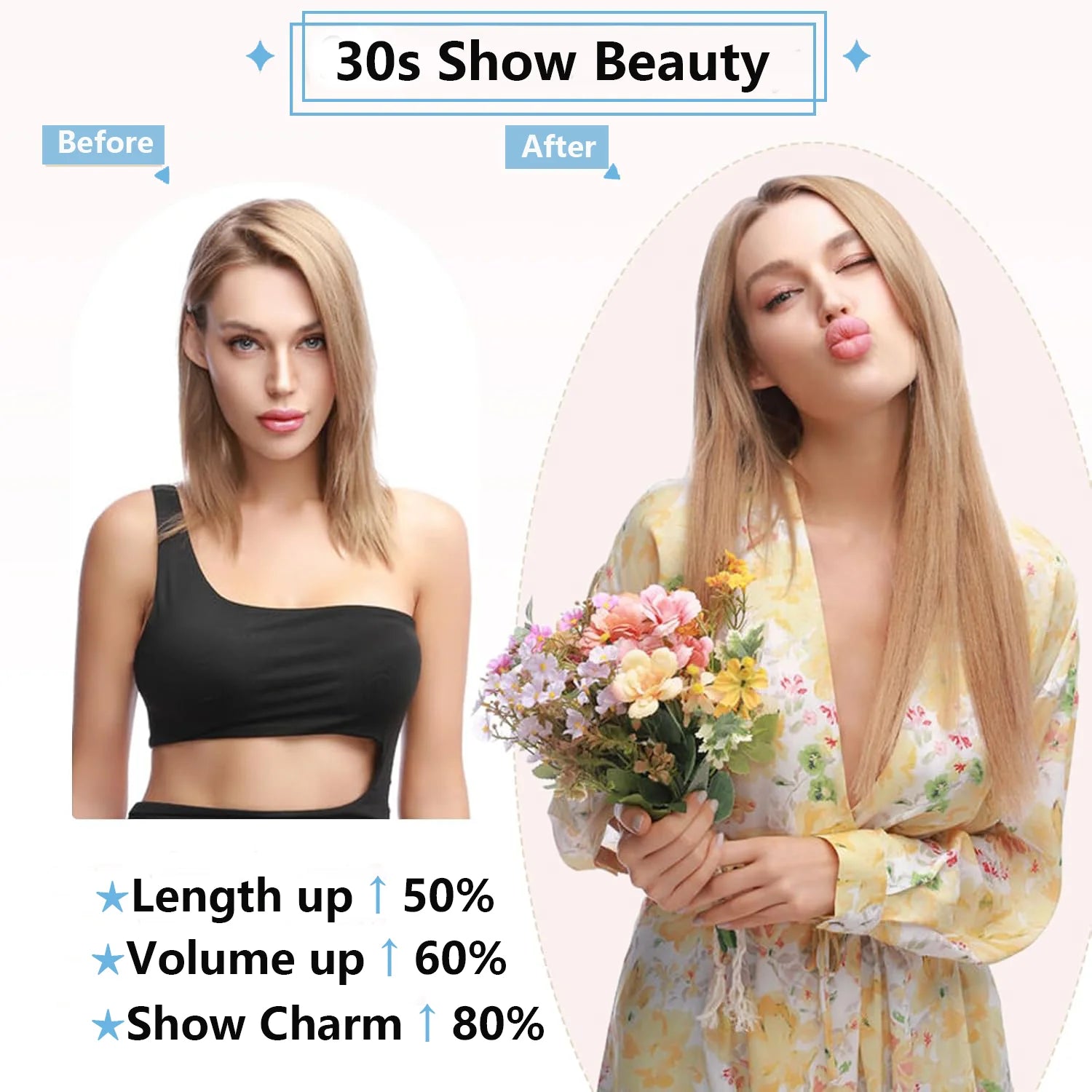 Clip in One Piece Straight 10inches with 5clips Human Hair Extension Brazilian Remy Hairpiece Clip in Hair Extensions Natural