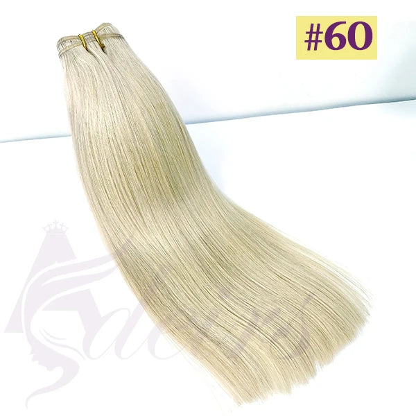 ADEIRS High Quality Human Hair Wefts Extensions Hair Weaves Bundles 100% Real Human Natural Hair Double Weft Brown Blonde salon