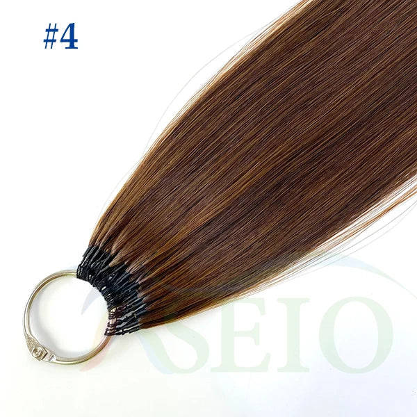 RSEIO New Feather hair extensions Human Hair 100% Real Natural Hair Comfortable and Invisible 16"-26" Black Brown Blonde Straigh
