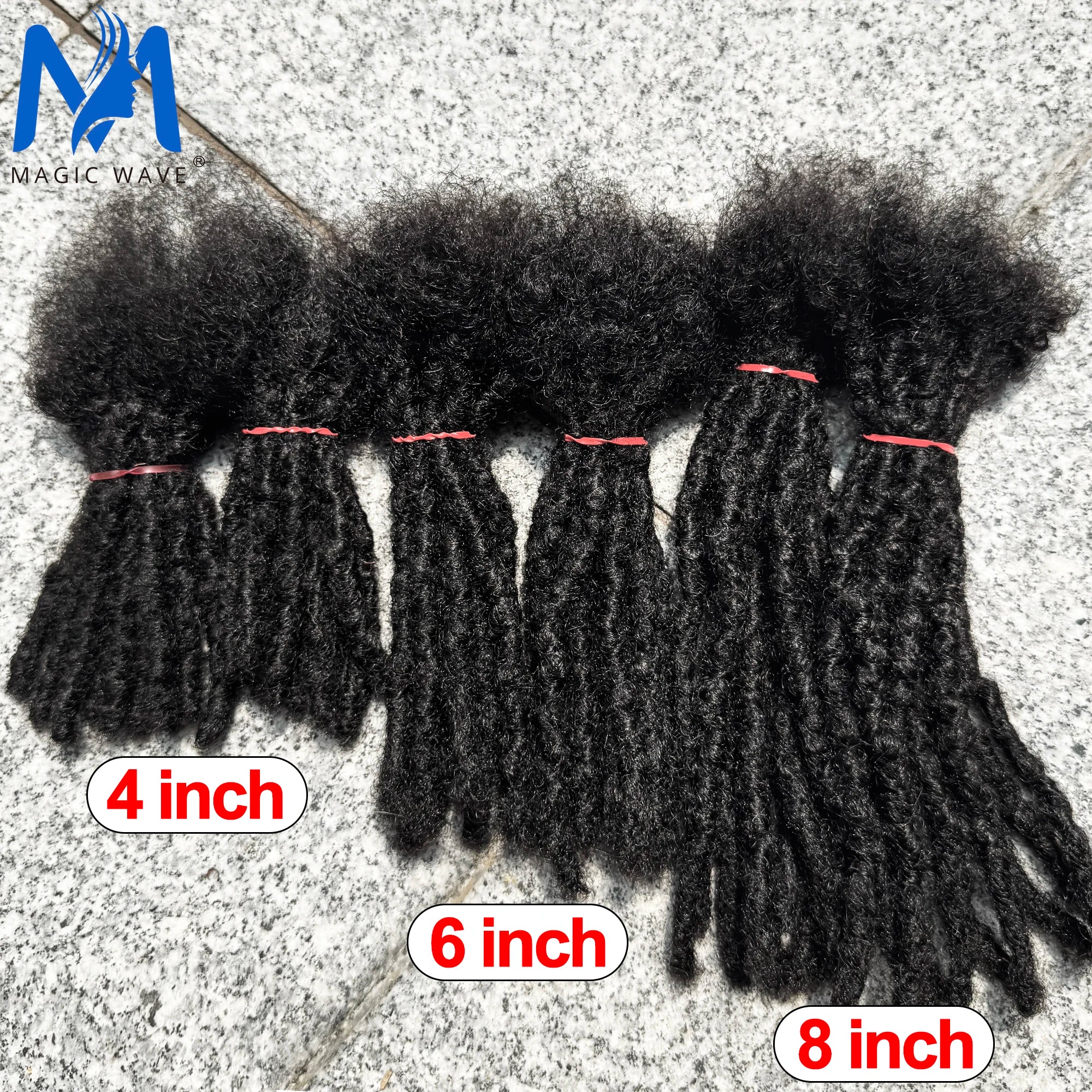 100% Real Human Hair Dreadlock Extensions for Crochet Braids 0.6cm Width Handmade Loc Extensions Human Hair for Men Women