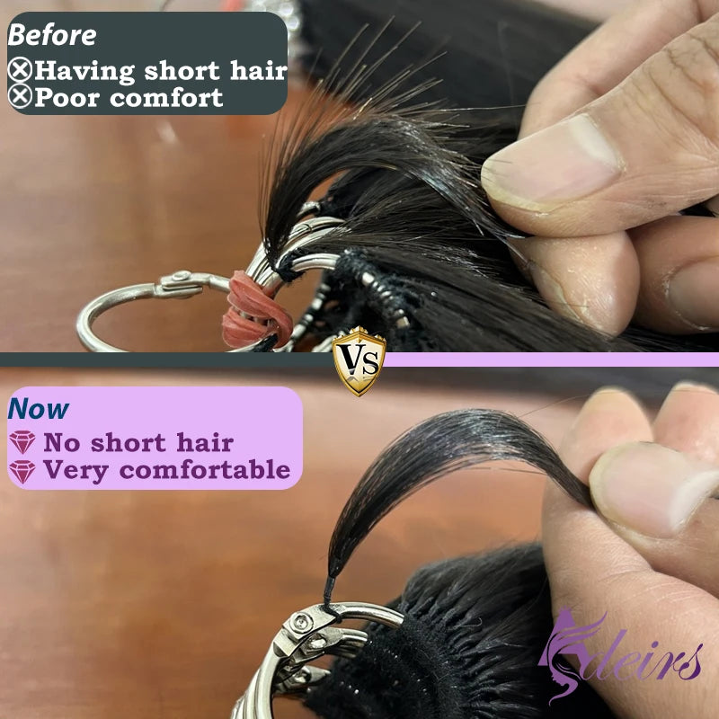 ADEIRS New Feather Hair Extensions 100% Human Hair Real Natural Hair Comfortable And Invisible Black Brown Blonde Straight